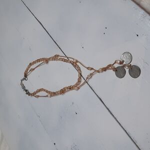 AERO necklace 2 tier ... silver medallions